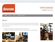 Tablet Screenshot of dowson.com